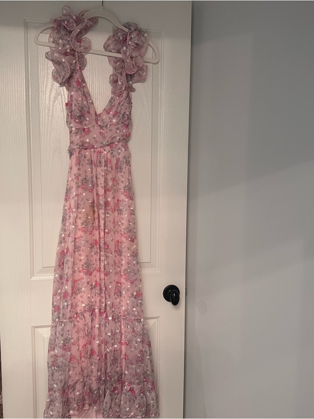 Ruffle Floral Maxi Dress - Picture 2 of 9